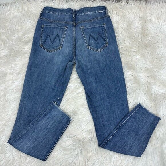 Mother‎ Women's High Waisted Looker Ankle Fray Not Rough Enough Jeans W28/L27 - Picture 4 of 11